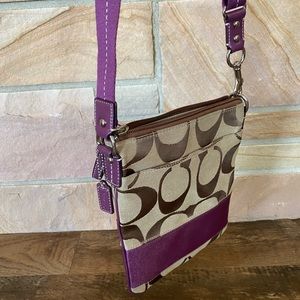 Like NEW Purple Coach Cross-Body